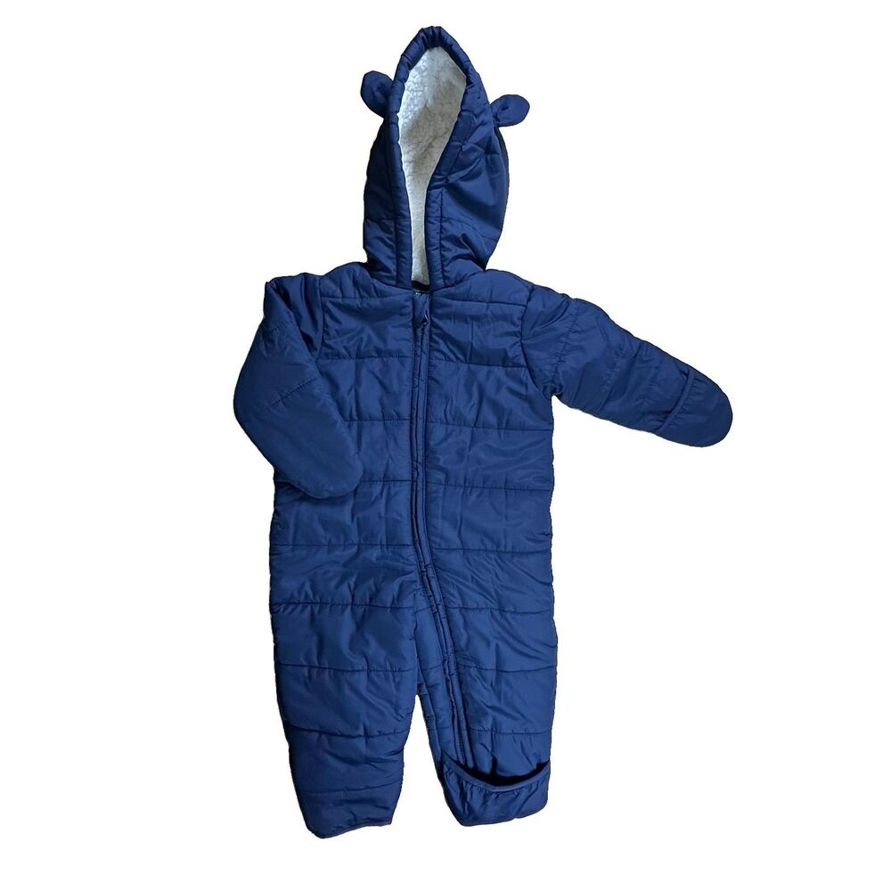 The Children’s Place Baby Unisex Hooded Snowsuit 12-18 Months New Warmth Layer